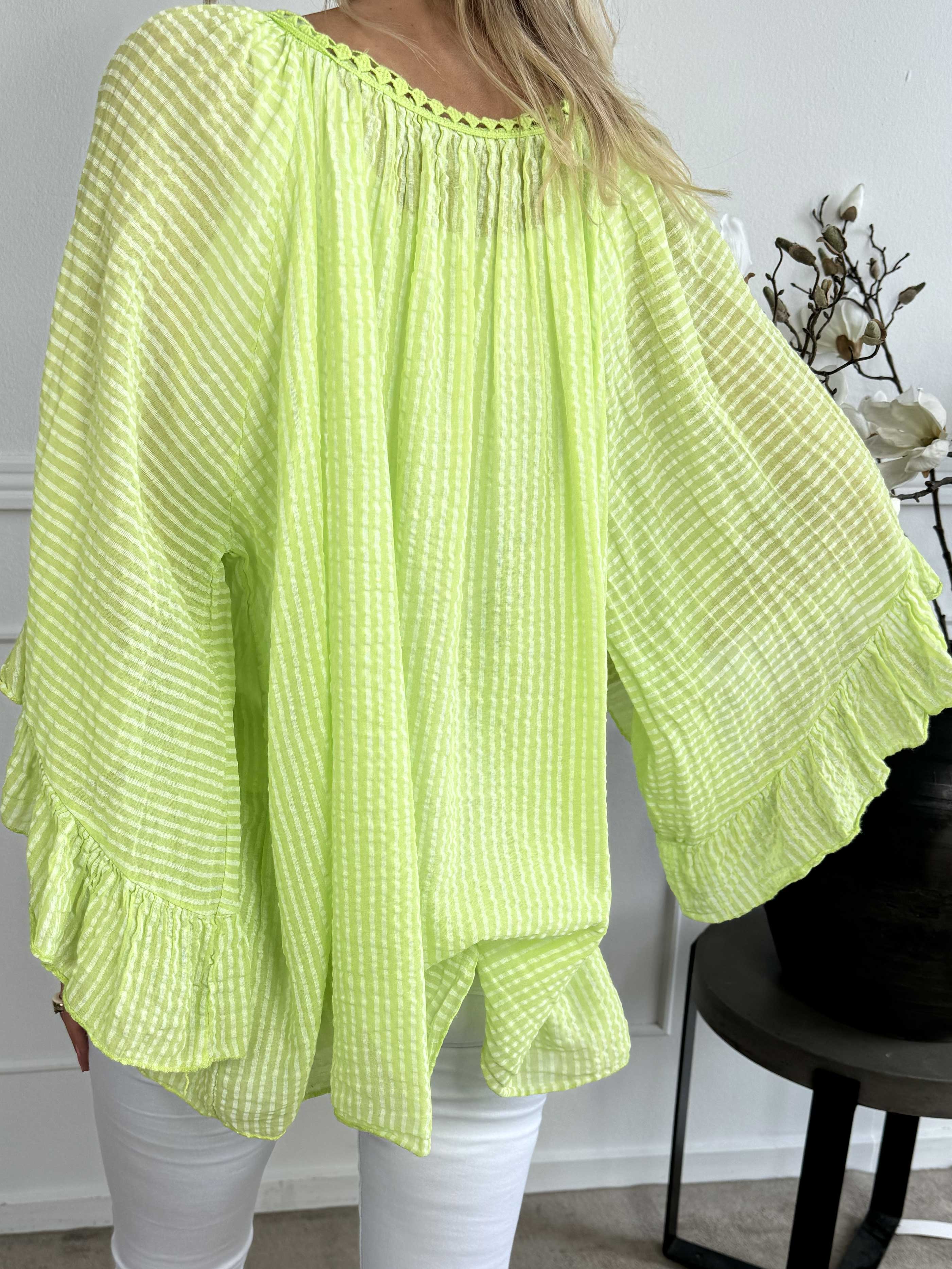 Marija - Söt randig tunika med vackra ärmar